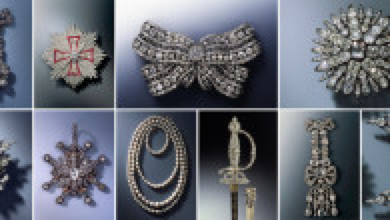Hoții au furat 21 de artefacte decorate cu diamante, printre care un accesoriu de pălărie, o sabie de 96 de centimetri și o teacă decorată cu peste 800 de diamante. Foto: Profimedia Images | Poza 4 din 26