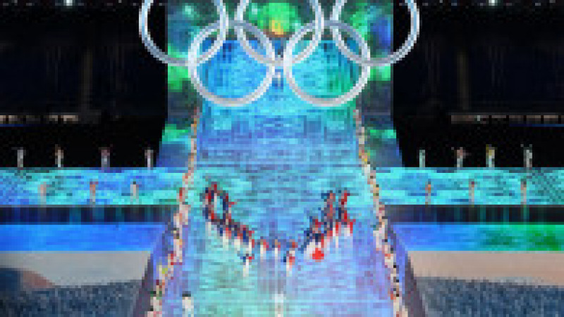 Ceremonia de deschidere a Jocurilor olimpice de iarnă de la Beijing, pe stadionul „Cuib de pasăre”. Foto: Profimedia | Poza 12 din 19