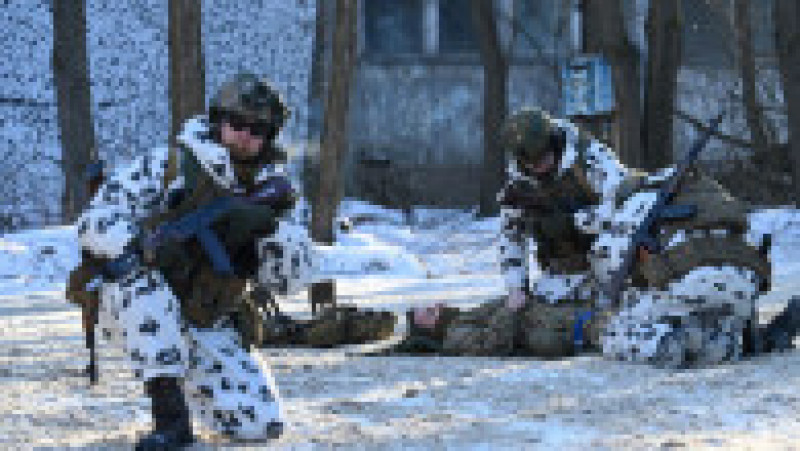 Militarii ucraineni au exersat lupta urbană pe străzile pustii ale orașului Pripiat. Foto: Profimedia | Poza 7 din 8