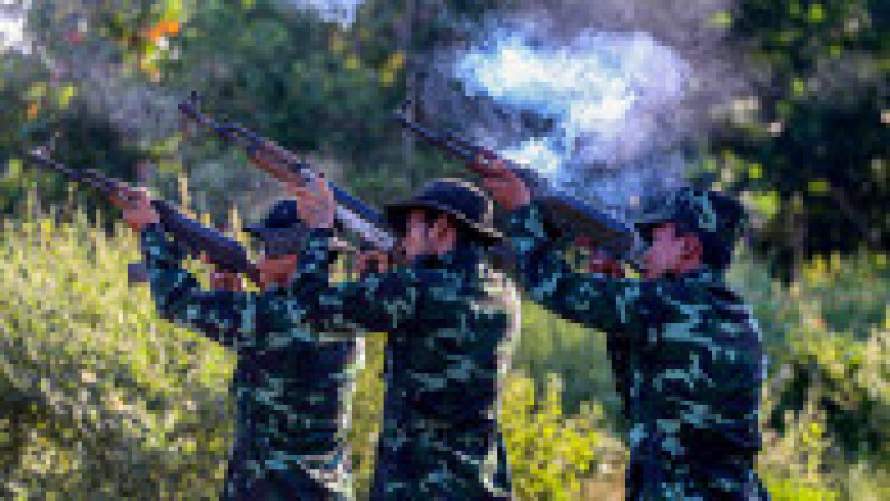 Membri FAP iau parte la antrenamente militare.
Foto: Profimedia Images | Poza 9 din 22