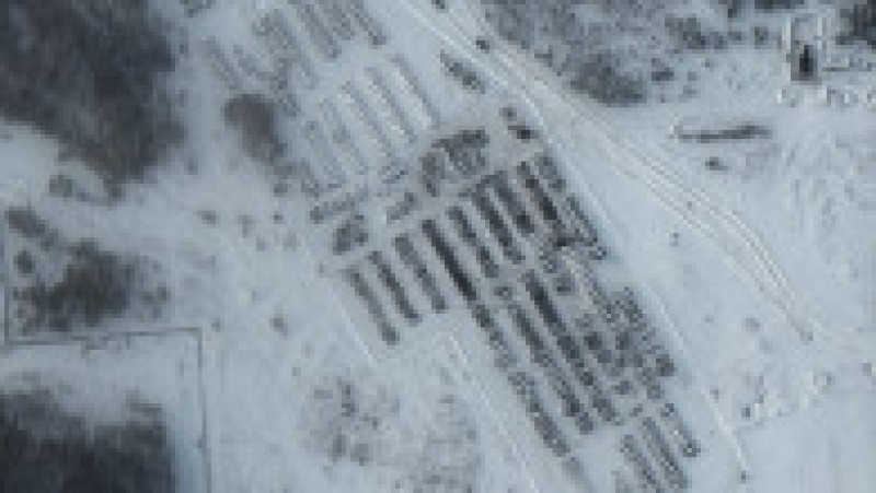Imagini din satelit, surprinse pe 19 ianuarie, în apropierea graniței dintre Belarus și Ucraina. Foto: Profimedia Images | Poza 8 din 10