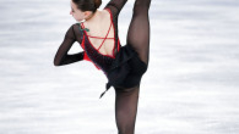 Kamila Valieva a căzut şi s-a dezechilibrat de mai multe ori în timpul exercițiului Foto: Profimedia Images | Poza 19 din 21