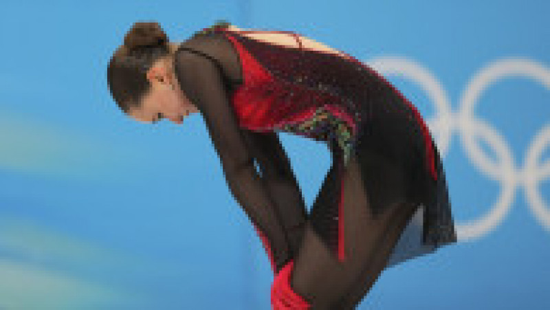 Kamila Valieva a izbucnit în plâns la sfârșitul exercițiului Foto: Profimedia Images | Poza 10 din 21