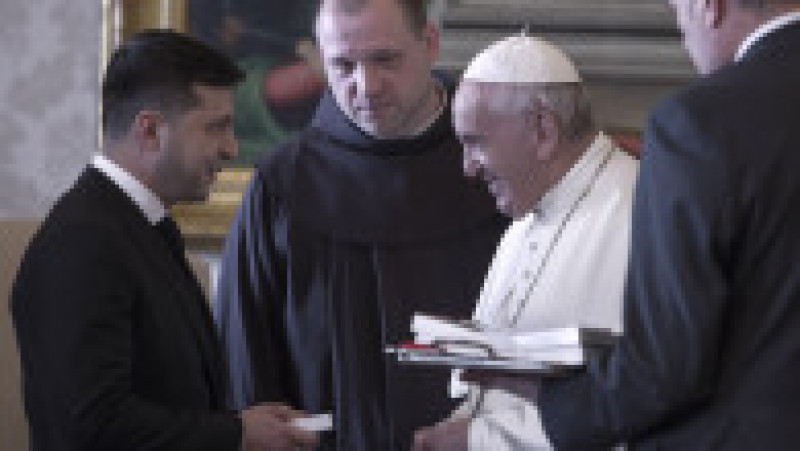 Volodimir Zelenski și Papa Francisc. Foto: Profimedia Images | Poza 26 din 33