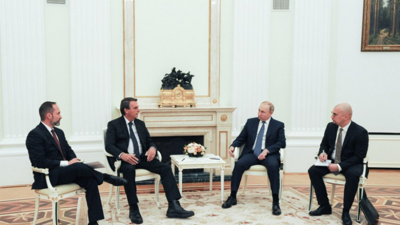Putin a adoptat o atitudine mult mai prietenoasă față de Bolsonaro, spre deosebire de cea pe care a avut-o față de liderii europeni. Foto: Profimedia Images