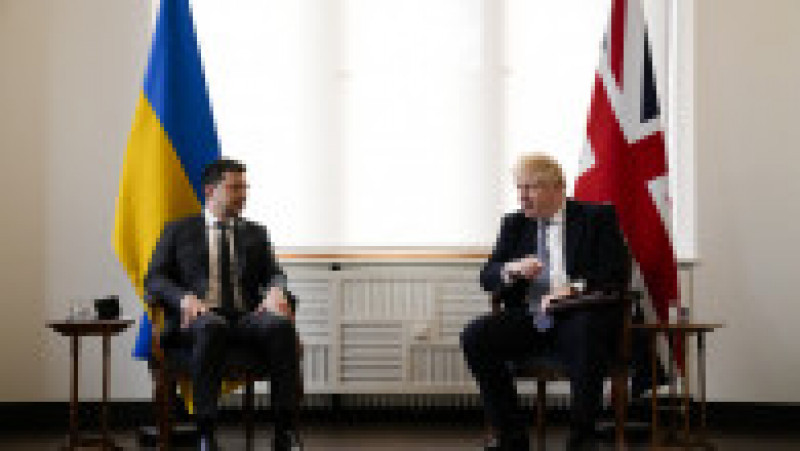 Boris Johnson și Volodimir Zelenski. Foto: Profimedia Images | Poza 25 din 33