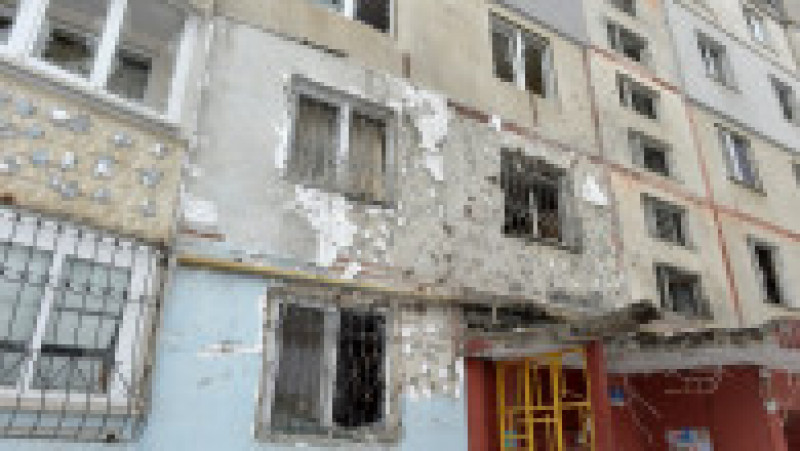 O clădire rezidențială din Harkov, afectată de atacurile Rusiei de pe 26 februarie. Foto: Profimedia Images | Poza 9 din 10