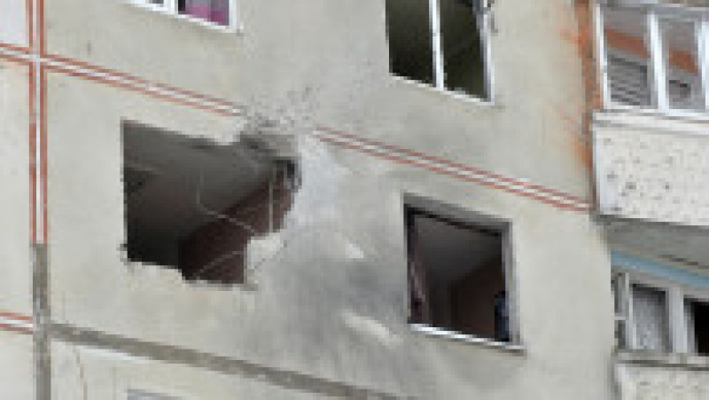 O clădire rezidențială din Harkov, afectată de atacurile Rusiei de pe 26 februarie. Foto: Profimedia Images | Poza 8 din 10