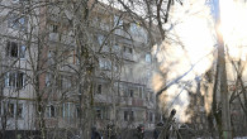 Imagine din 4 februarie 2022. Exerciții ale armatei ucrainene în orașul evacuat Pripiat, localizat lângă centrala nucleară de la Cernobîl. Sursa foto: Profimedia Images | Poza 6 din 14