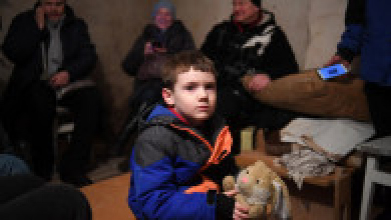 Copiii din Ucraina au stat 920 de ore în pivnițe și subsoluri în ultimul an. Foto: Profimedia Images | Poza 4 din 6