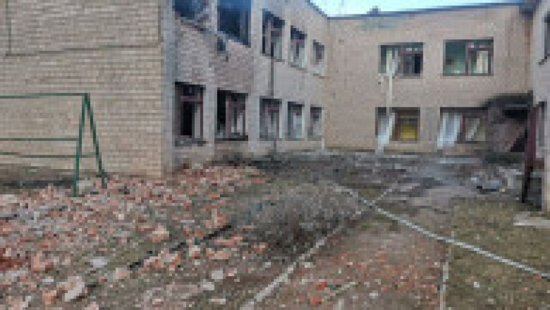 O grădiniță din Cernihiv a fost distrusă într-un bombardament efectuat sâmbătă dimineața de armata rusă. Foto: Ucraina 24/7 | Poza 6 din 6