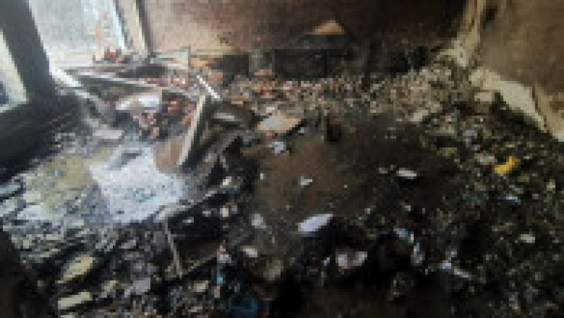O grădiniță din Cernihiv a fost distrusă într-un bombardament efectuat sâmbătă dimineața de armata rusă. Foto: Ucraina 24/7 | Poza 3 din 6