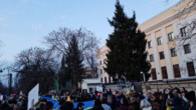 Manifestație de solidaritate cu Ucraina la București. | Poza 4 din 10