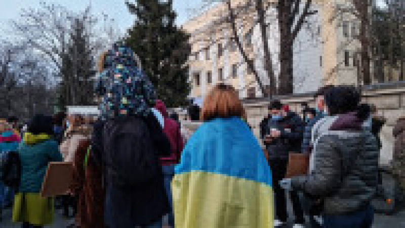 Manifestație de solidaritate cu Ucraina la București. | Poza 7 din 10