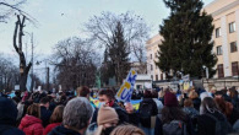 Manifestație de solidaritate cu Ucraina la București. | Poza 5 din 10