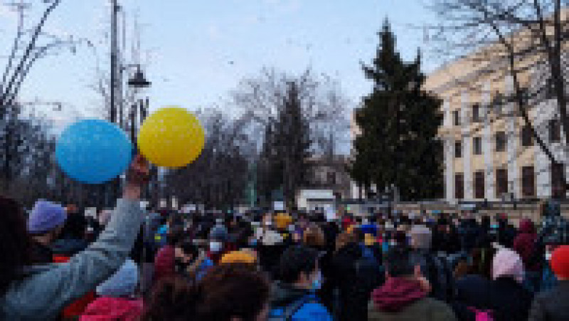 Manifestație de solidaritate cu Ucraina la București. | Poza 10 din 10