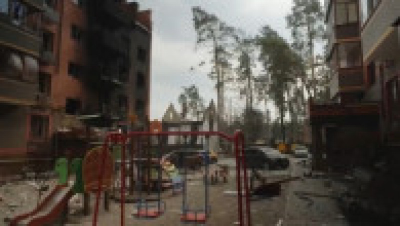 Au apărut primele imagini din Irpin, orașul bombardat de ruși și recuperat de două zile de forțele ucrainene. FOTO: Captură Twitter Nexta | Poza 8 din 10