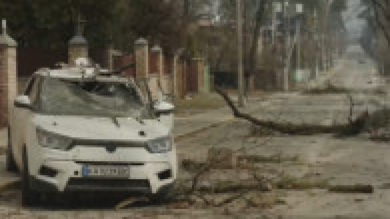 Au apărut primele imagini din Irpin, orașul bombardat de ruși și recuperat de două zile de forțele ucrainene. FOTO: Captură Twitter Nexta | Poza 4 din 12
