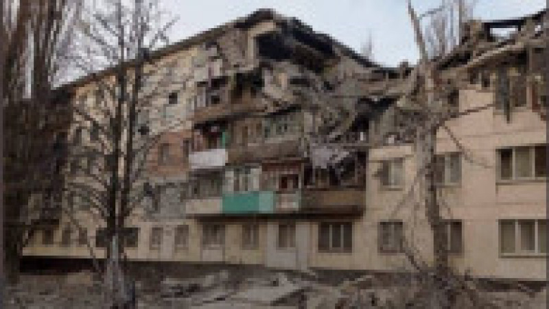 Bloc bombardat în lugansk. FOTO: Twitter NEXTA | Poza 5 din 5