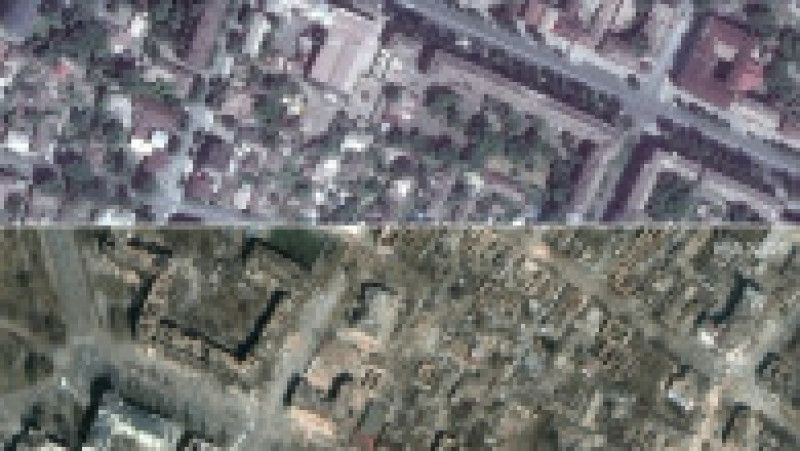 Noi imagini din satelit arată amploarea dezastrului din Mariupol. Imagine din iunie 2021 versus martie 2022 Foto: Maxar Technologies via Profimedia | Poza 9 din 9