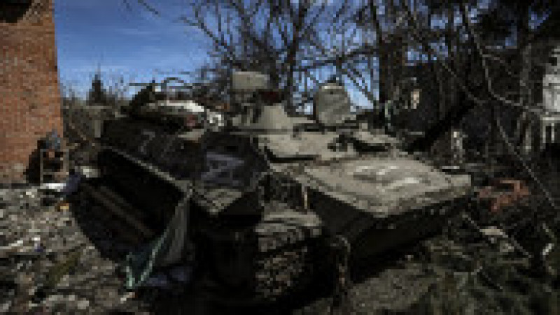 Blindat rusesc distrus de ucraineni. Foto: Profimedia Images | Poza 3 din 10