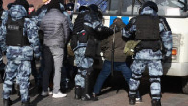 Proteste anti-invazia din Ucraina, înăbușite în Rusia Foto: Profimedia Images | Poza 8 din 10