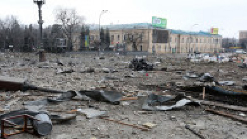 Piața Libertății, Harkov - după bombardament. Foto: Profimedia Images | Poza 17 din 19