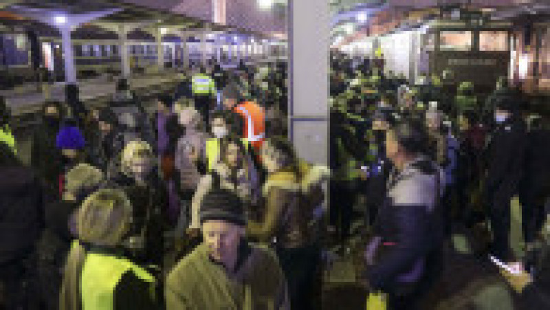 Refugiaţi ucraineni în Gara de Nord, Bucureşti, România. Foto: Inquam Photos/Octav Ganea | Poza 4 din 9