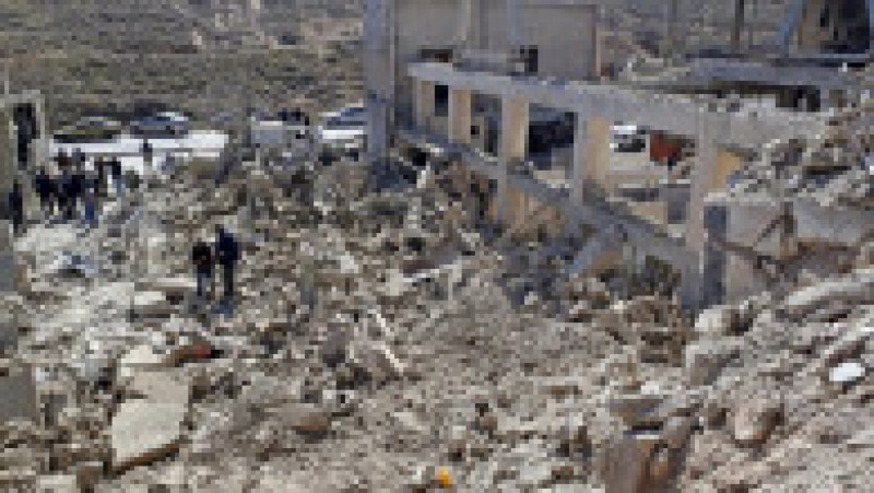 Urmările unui atac cu rachete a Israelului asupra Damascului, 7 martie 2022. Foto: Profimedia Images | Poza 12 din 15