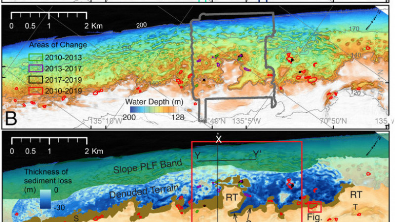 Foto: Rapid seafloor changes associated with the degradation of Arctic submarine permafrost/ pnas.org