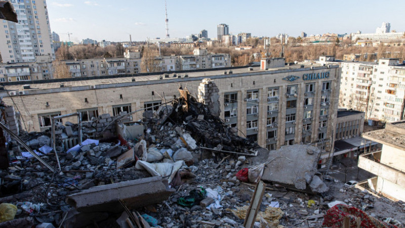 Bombardamentele rusești au ruinat infrastructura și clădirile din Ucraina. Foto: Profimedia Images