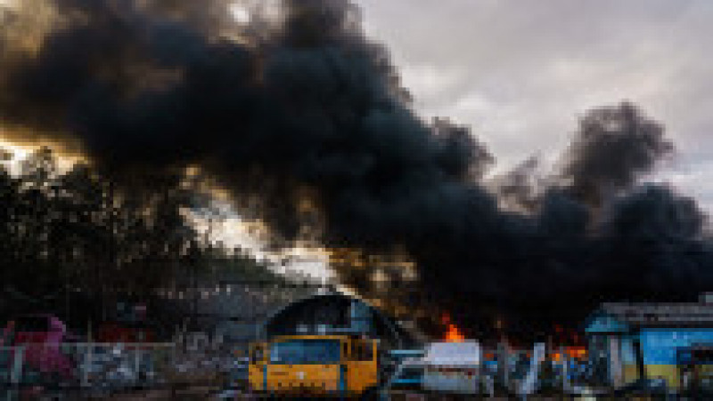 Un depozit petrolier, atacat de ruși. Foto: Profimedia Images | Poza 31 din 100