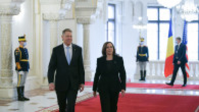 Vicerpreședinta Statelor Unite, Kamala Harris, a ajuns la București, în prima sa vizită oficială în România. Foto: presidency.ro | Poza 21 din 25