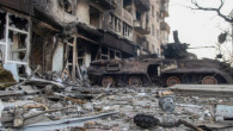 Orașul Mariupol, distrus de bombardamentele rusești. Foto: Profimedia Images | Poza 7 din 9