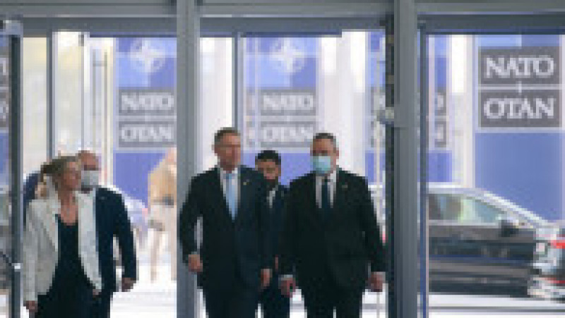 Președintele Klaus Iohannis, premierul Nicolae Ciucă și ministrul de Externe Bogdan Aurescu participă la Summitul NATO de la Bruxelles. Foto: Administrația Prezidențială | Poza 4 din 9