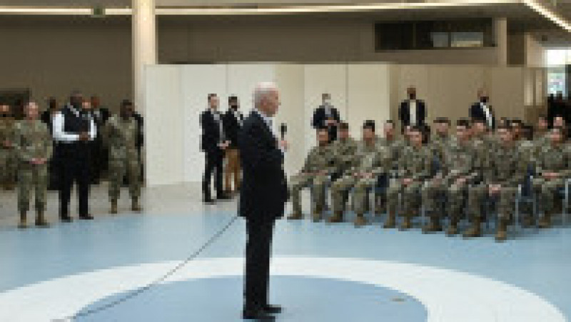 Joe Biden în vizită la militarii americani din Polonia. Foto: Profimedia Images | Poza 10 din 11