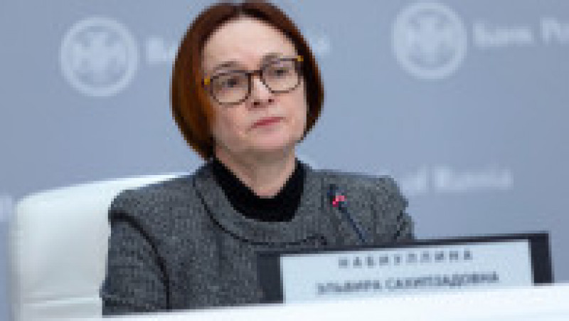 Elvira Nabiullina, șefa Băncii Centrale a Rusiei, a vrut să-și dea demisia, dar Vladimir Putin nu a acceptat și i-a reînnoit mandatul Foto: Profimedia Images | Poza 12 din 12
