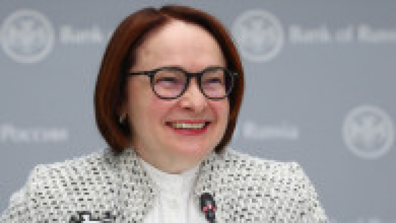 Elvira Nabiullina și-a căpătat faima că ar comunica inclusiv prin intermediul broșelor purtate în public Foto: Profimedia Images | Poza 5 din 12