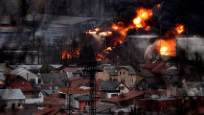 Rusia a atacat sâmbătă și orașul Liov, în vestul Ucrainei. Foto: Profimedia | Poza 4 din 10