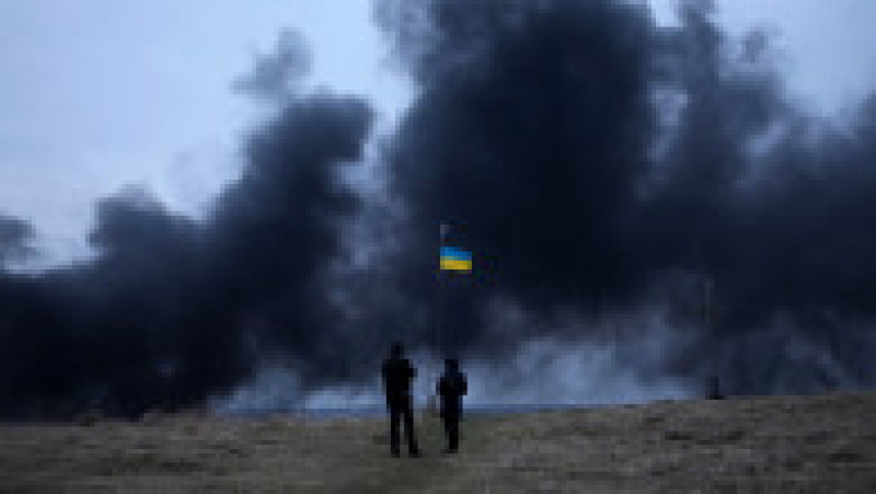 Rusia a atacat sâmbătă și orașul Liov, în vestul Ucrainei. Foto: Profimedia | Poza 3 din 10