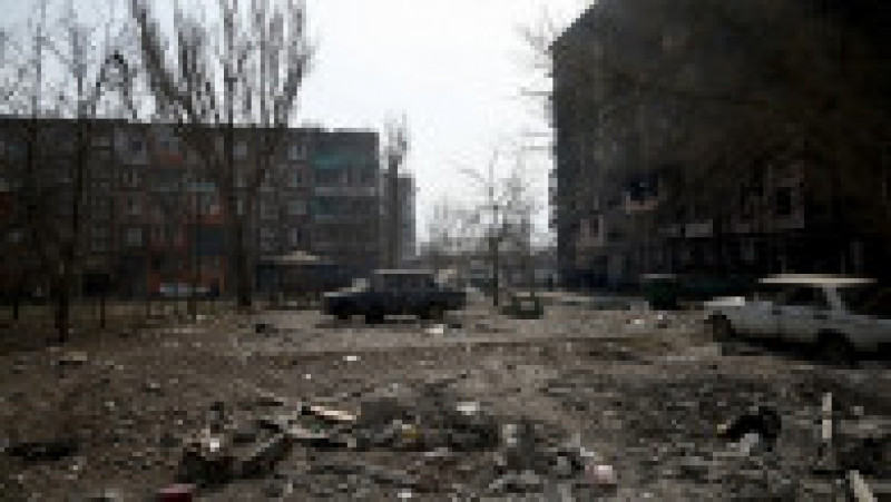 Orașul Mariupol după bombardamentele rusești: Profimedia Images | Poza 9 din 12