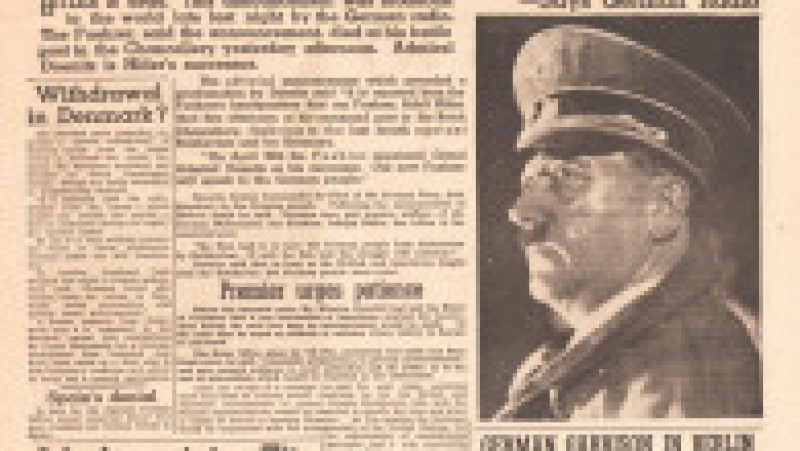 Moartea lui Adolf Hitler, anunțată în presă. Sursa foto: Profimedia Images | Poza 16 din 18
