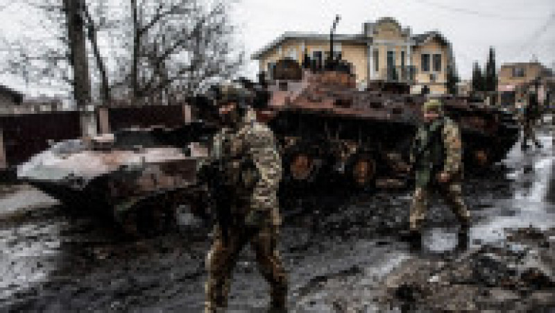 Mascarul din Bucha. Rușii au ucis sute de ucraineni civili, în timpul retragerii din zonele apropiate Kievului. Foto: Profimedia Images | Poza 2 din 13