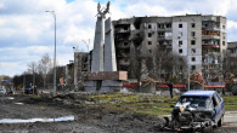 Nu a mai rămas aproape nimic în picioare în Borodianka, orașul situat la nord-vest de Kiev. FOTO: Profimedia Images | Poza 3 din 14