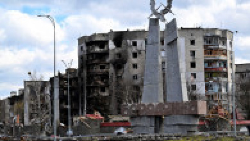 Nu a mai rămas aproape nimic în picioare în Borodianka, orașul situat la nord-vest de Kiev. FOTO: Profimedia Images | Poza 1 din 14
