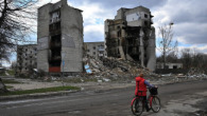 Nu a mai rămas aproape nimic în picioare în Borodianka, orașul situat la nord-vest de Kiev. FOTO: Profimedia Images | Poza 12 din 14