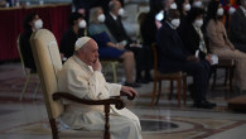 Papa Francisc a luat parte la slujba de Înviere de la Bazilica San Pietro, dar nu a prezidat-o Foto: Profimedia Images | Poza 15 din 15