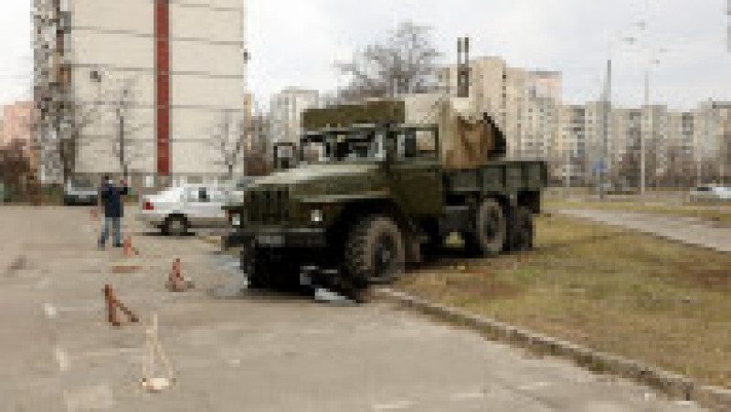 Camioane militare rusești abandonate în Ucraina. Foto: Profimedia | Poza 3 din 8