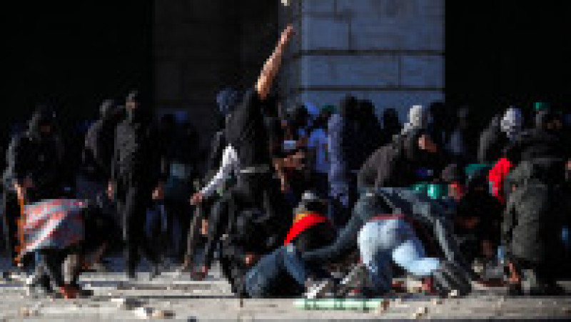 Violențe la Ierusalim, în zona moscheii Al-Aqsa, al treilea loc sfânt al Islamului. FOTO: Profimedia Images | Poza 1 din 11