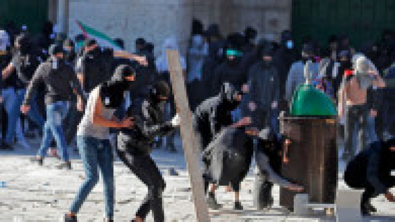 Violențe la Ierusalim, în zona moscheii Al-Aqsa, al treilea loc sfânt al Islamului. FOTO: Profimedia Images | Poza 5 din 11